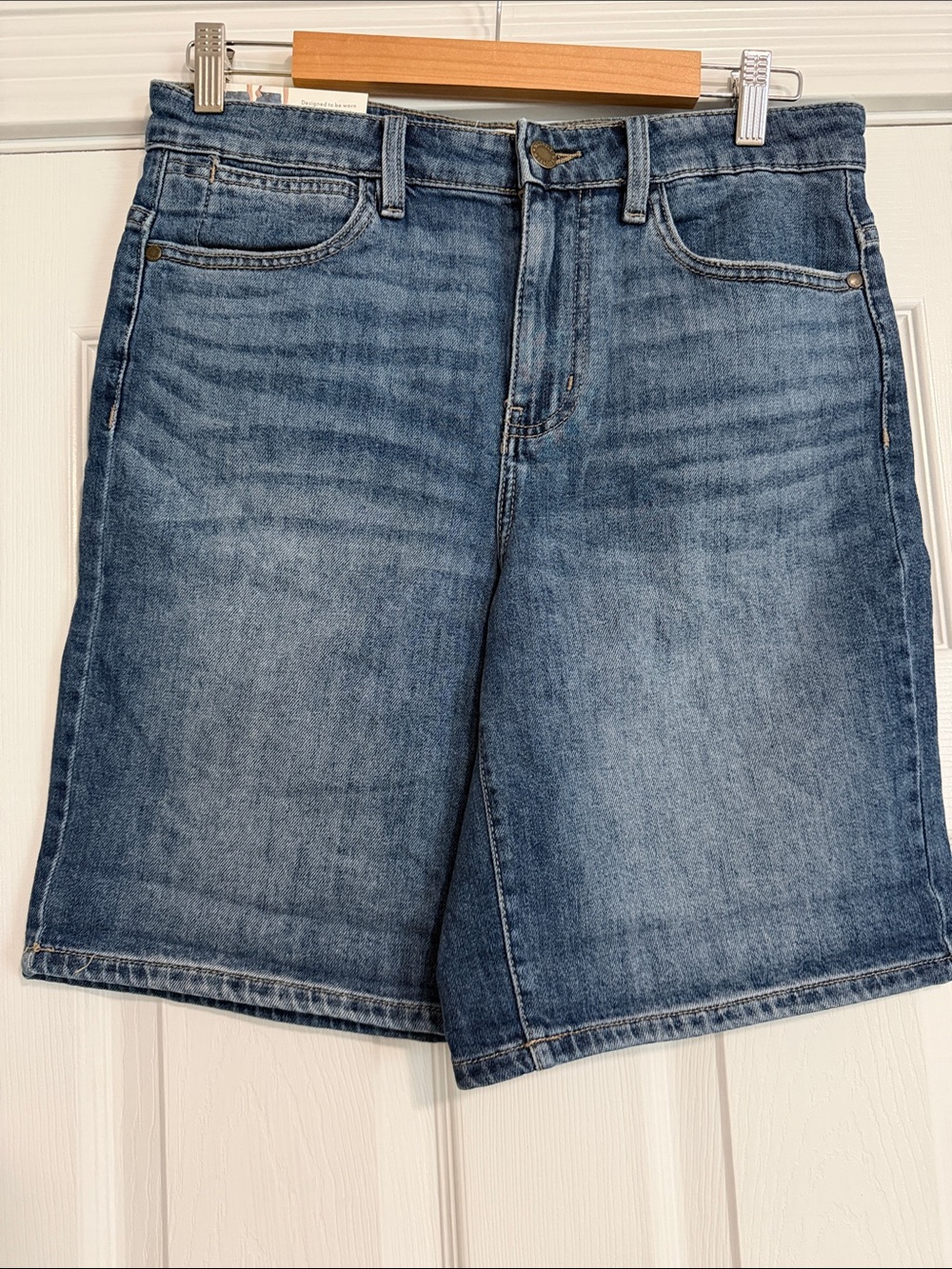 Wrangler Women's Blue Denim Bermuda Shorts